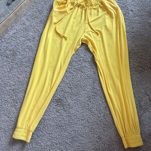 Bright Yellow Jogger Pants
